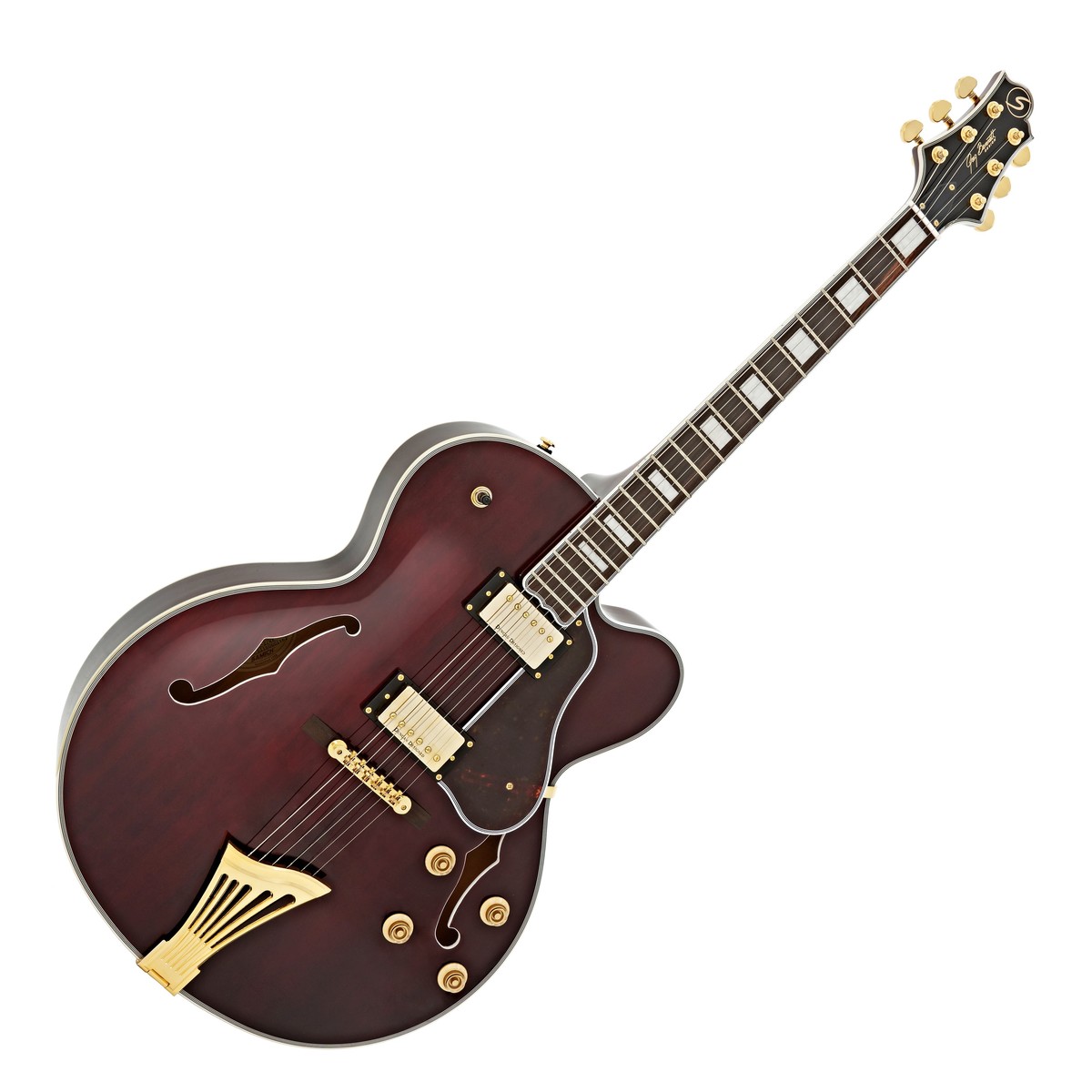 Greg Bennett Lasalle JZ-2 Electric Guitar, Wine Red - 5s