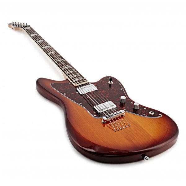 SubZero Rogue VI Baritone Electric Guitar, Tobacco Sunburst - 5s