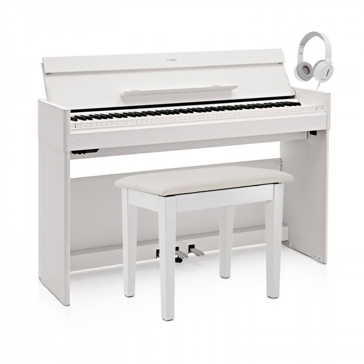 Yamaha YDP S54 Digital Piano Package, White - 5s